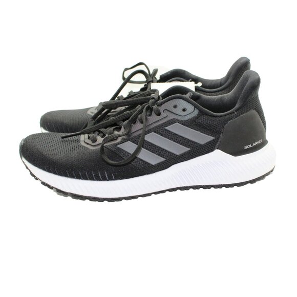 ADIDAS Solar Ride Adiwear Bounce Black Grey Breathable Running Shoes - Size 8 - Picture 2 of 4